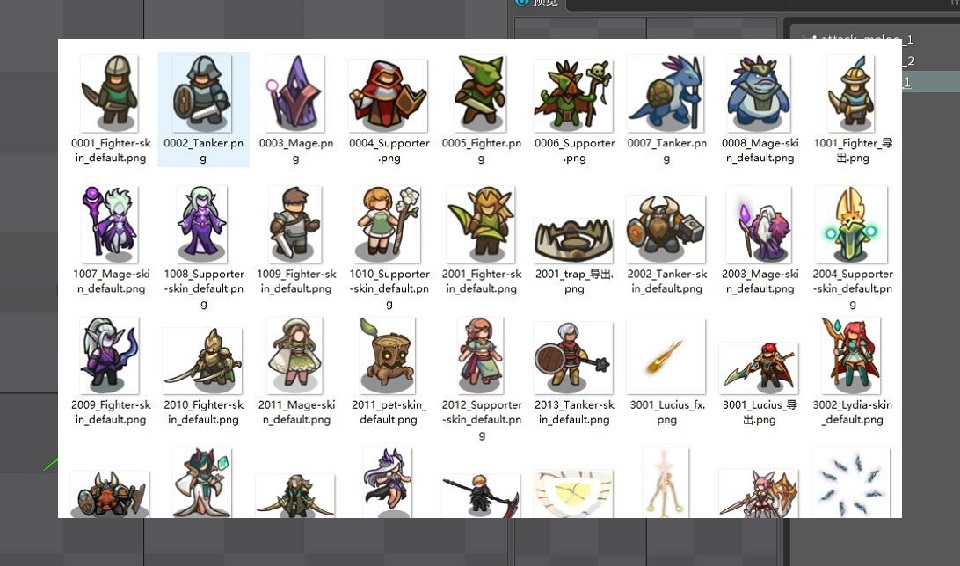 【免费+整套】欧美肉鸽类小人Q版2D角色spine动画资源